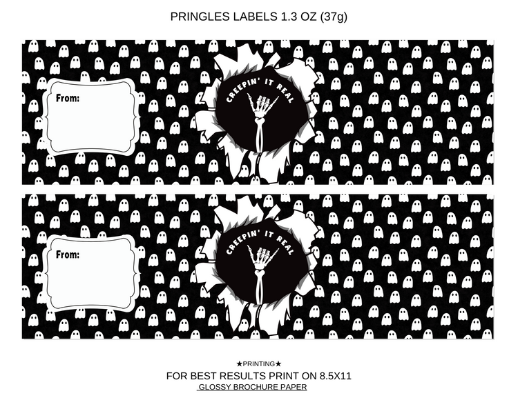 Printable Halloween Pringles Can Wrapper Download