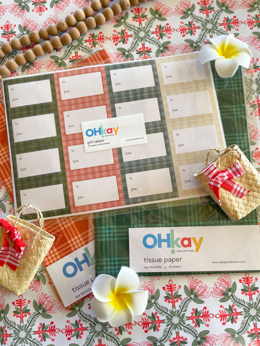 Palaka Peel and Stick Gift Tags