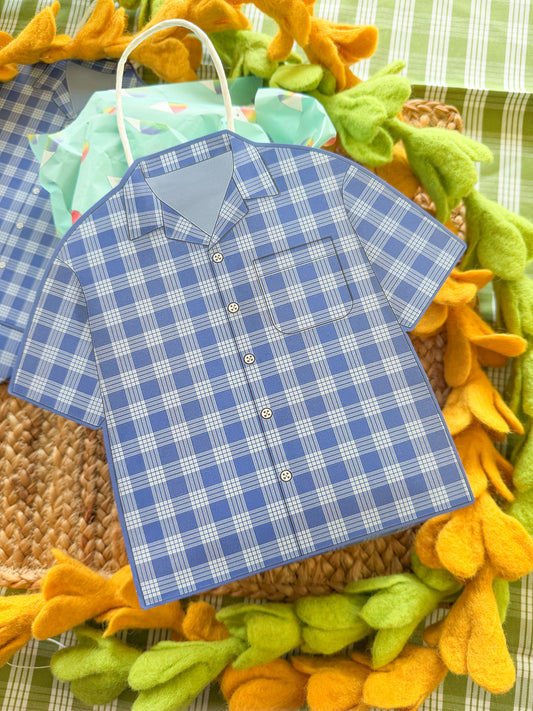 Palaka shirt favor bag
