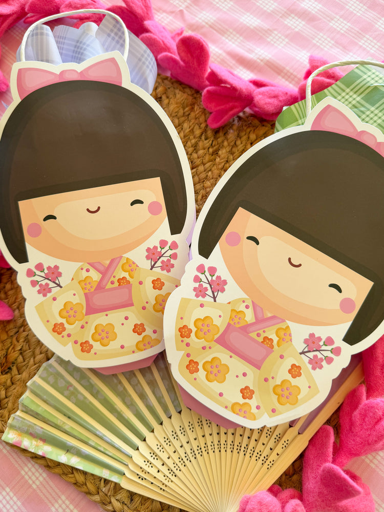 Girls Day Kokeshi Doll Favor Bag