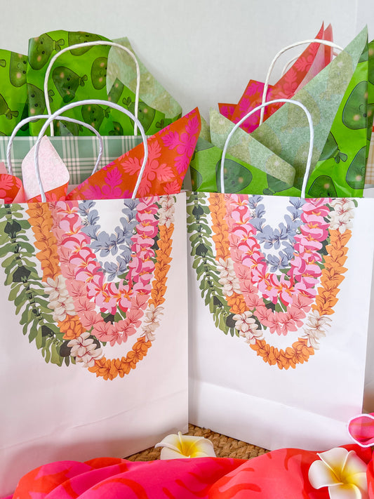 Lei printed gift bag