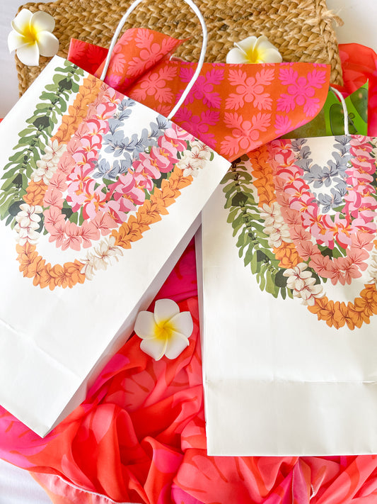Lei printed gift bag