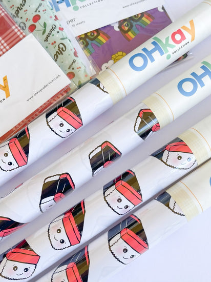 musubi wrapping paper roll
