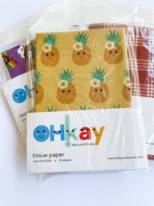 pineapple tissue paper