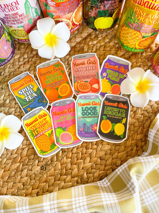 Hawaiʻi Girls Juicy Stickers