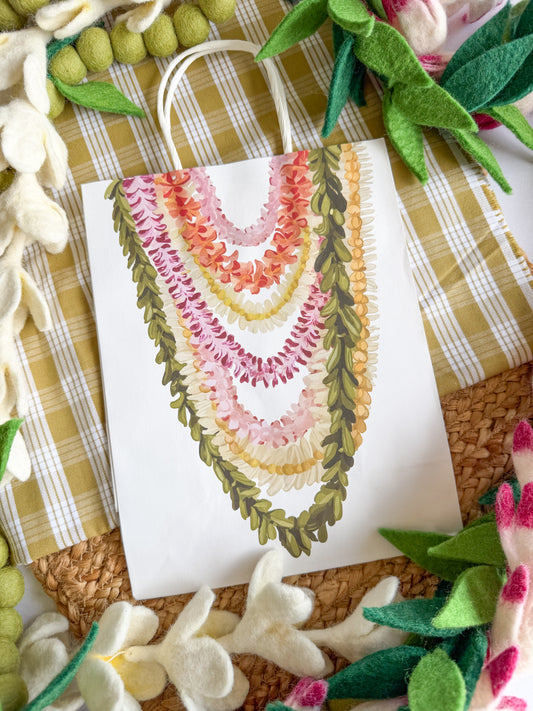 Lei printed gift bag