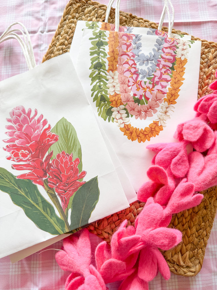 Ginger printed gift bag